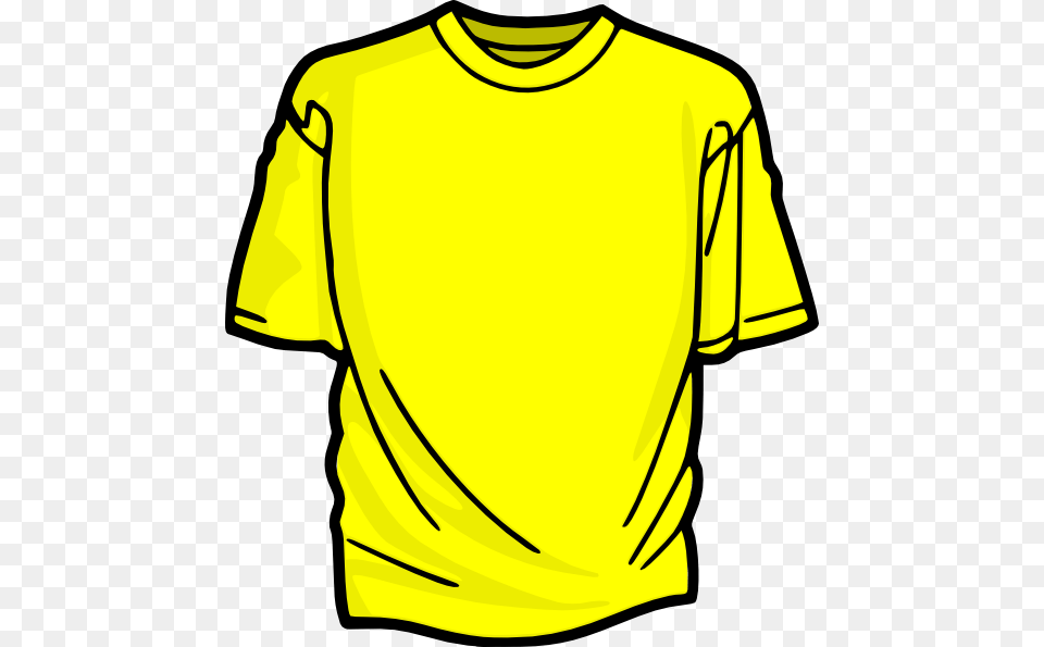 Yellow T Shirt Clip Art, Clothing, T-shirt Png Image