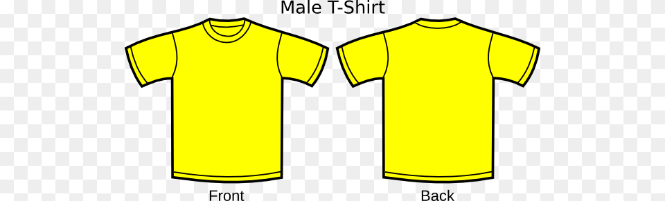 Yellow T Shirt Clip Art At Clker Yellow T Shirt Vector, Clothing, T-shirt, Qr Code Free Png Download