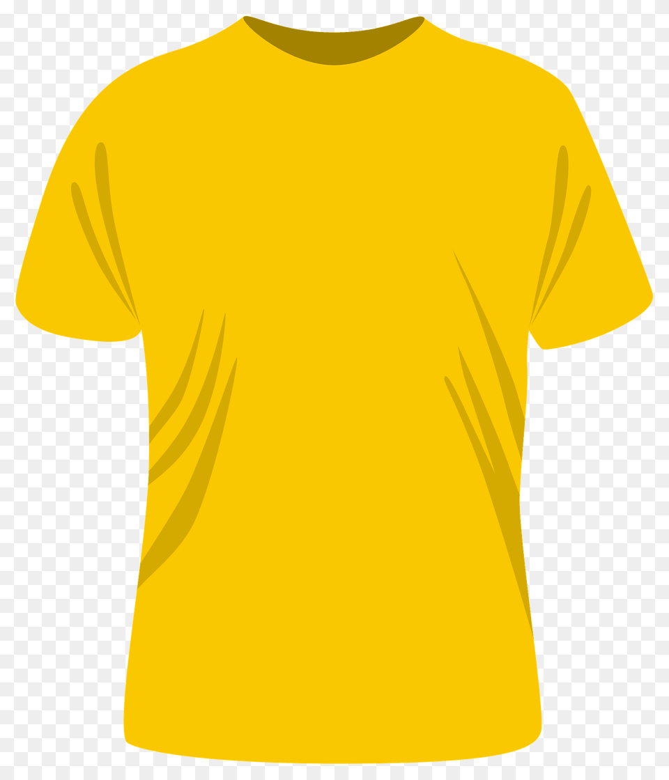 Yellow T Shirt Clipart, Clothing, T-shirt Png