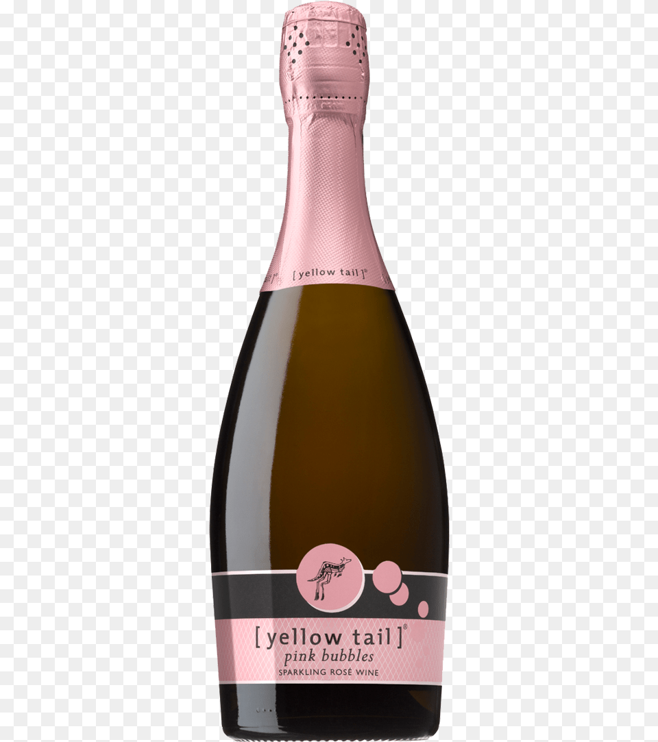 Yellow Tail Pink Bubbles Yellow Tail, Alcohol, Beverage, Beer, Bottle Free Transparent Png