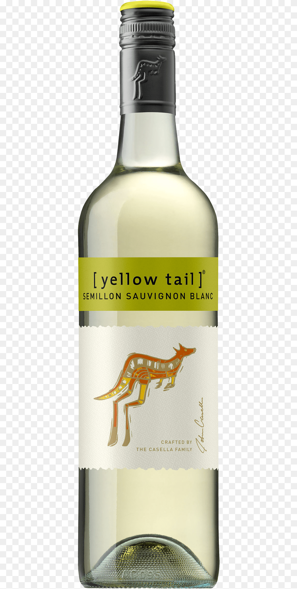 Yellow Tail Semillon Sauvignon Blanc Bottle Yellow Tail Semillon Sauvignon Blanc, Alcohol, Beverage, Liquor, Animal Free Png Download