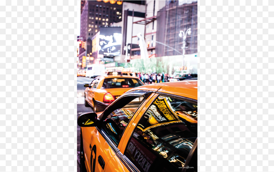 Yellow Taxi, Car, Transportation, Vehicle, Person Png