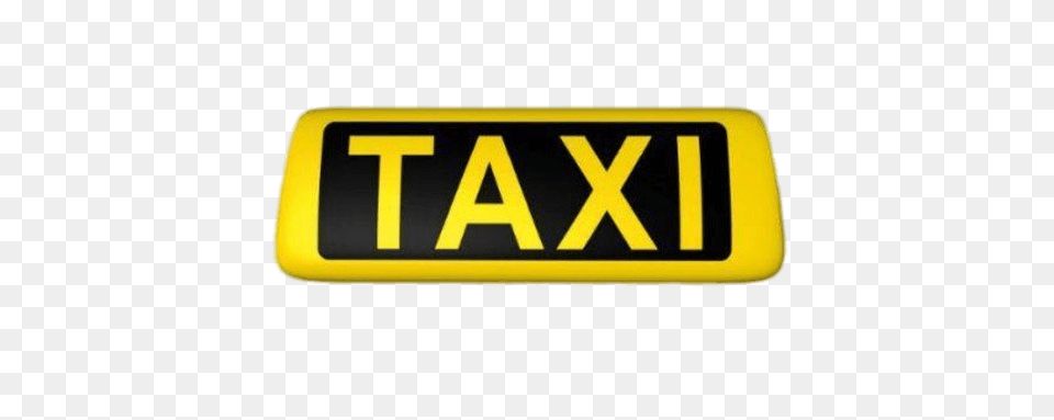 Yellow Taxi Sign, Car, Transportation, Vehicle Png Image