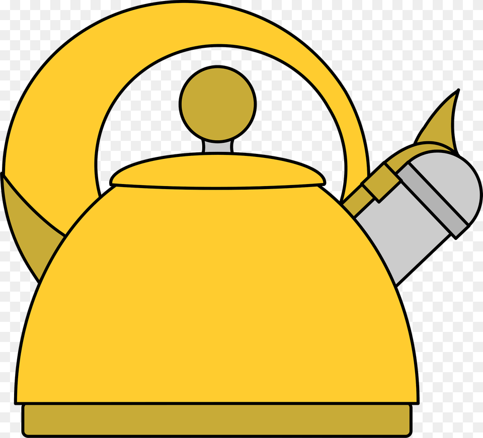 Yellow Teapot Clipart, Cookware, Pot, Pottery Free Png