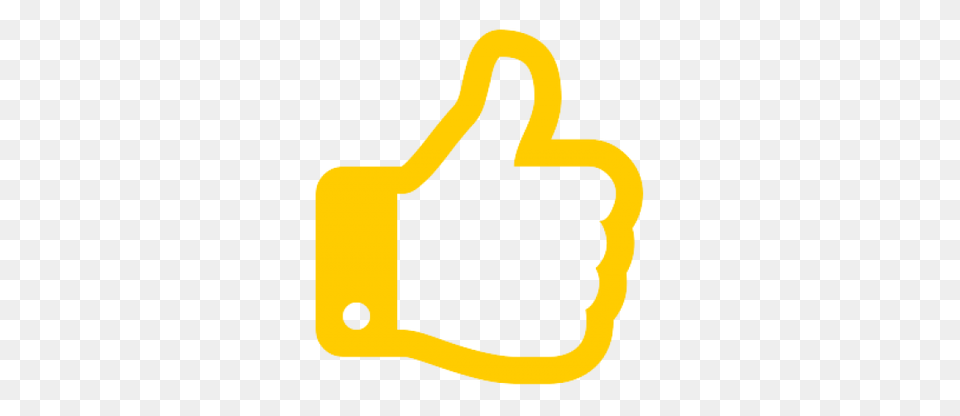 Yellow Thumbs Up Logo Similar To That Background Thumbs Up, Smoke Pipe Free Transparent Png