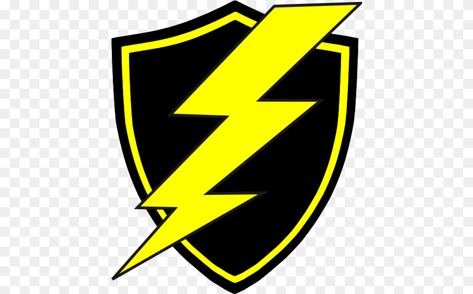 Yellow Thunder Logo Clip Art Thunder Logo Black Yellow, Armor, Animal, Fish, Sea Life Png