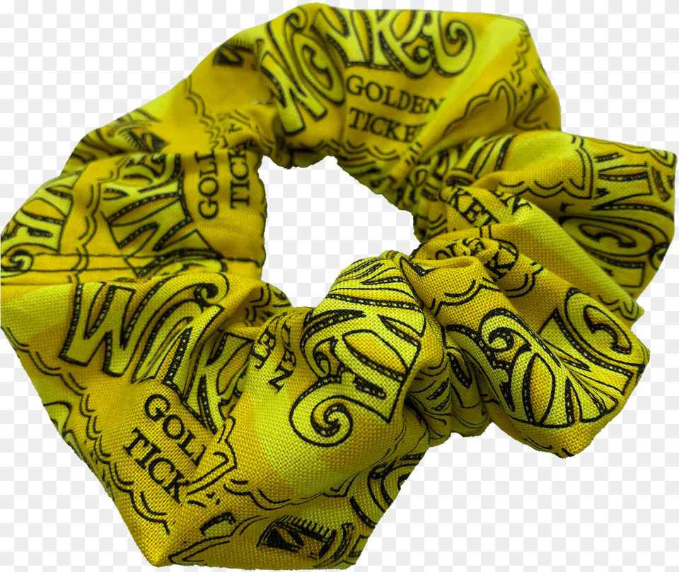 Yellow Ticket Hair Scrunchie Scarf, Accessories, Baby, Person, Bandana Free Transparent Png