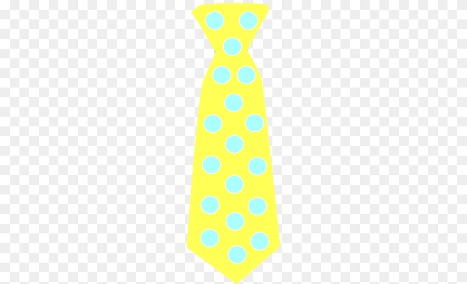 Yellow Tie With Blue Polka Dots Clip Art, Accessories, Formal Wear, Necktie, Pattern Free Png