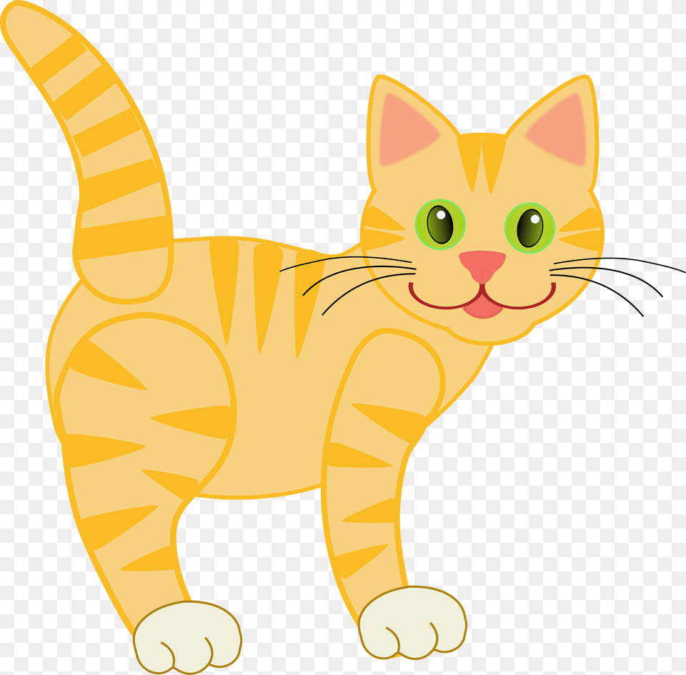 Yellow Tiger Cat By Deb Tigers Cat Clipart, Animal, Mammal, Pet, Abyssinian Png