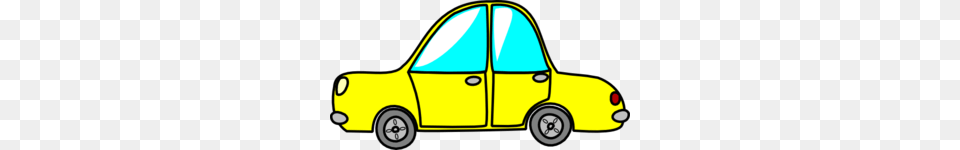 Yellow Toy Car Clip Art, Transportation, Vehicle, Taxi, Moving Van Free Png