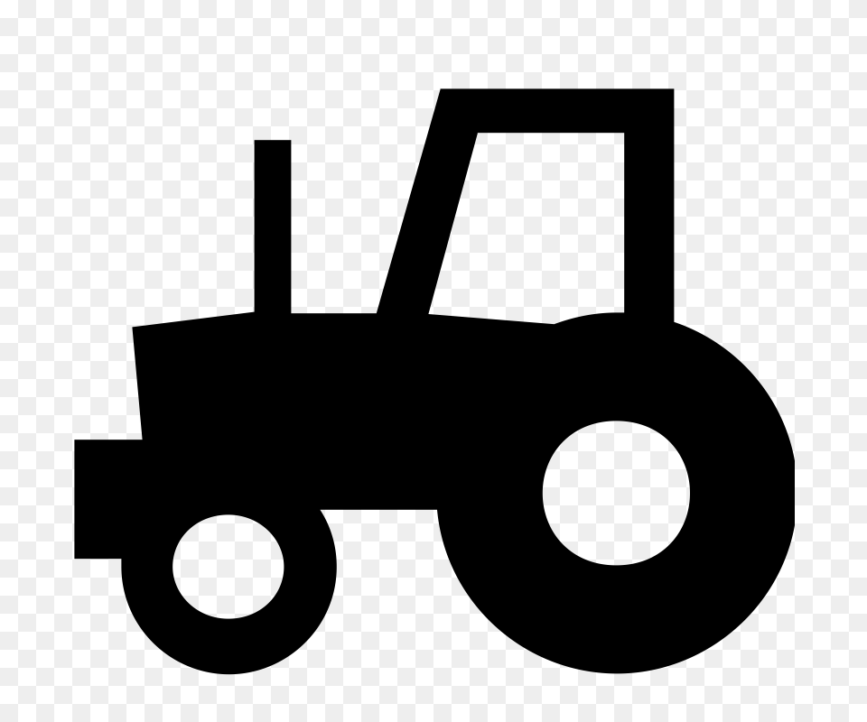 Yellow Tractor Clipart Within Tractor Clipart, Grass, Plant, Transportation, Vehicle Free Png Download