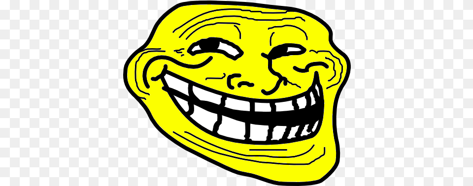 Yellow Troll Face Yellow Troll Face, Sticker, Baby, Person, Head Free Png Download