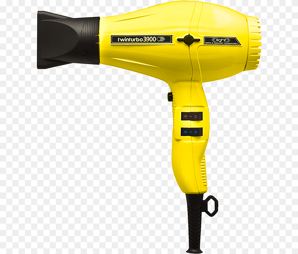 Yellow Twin Turbo Blow Dryer, Appliance, Blow Dryer, Device, Electrical Device Free Png Download
