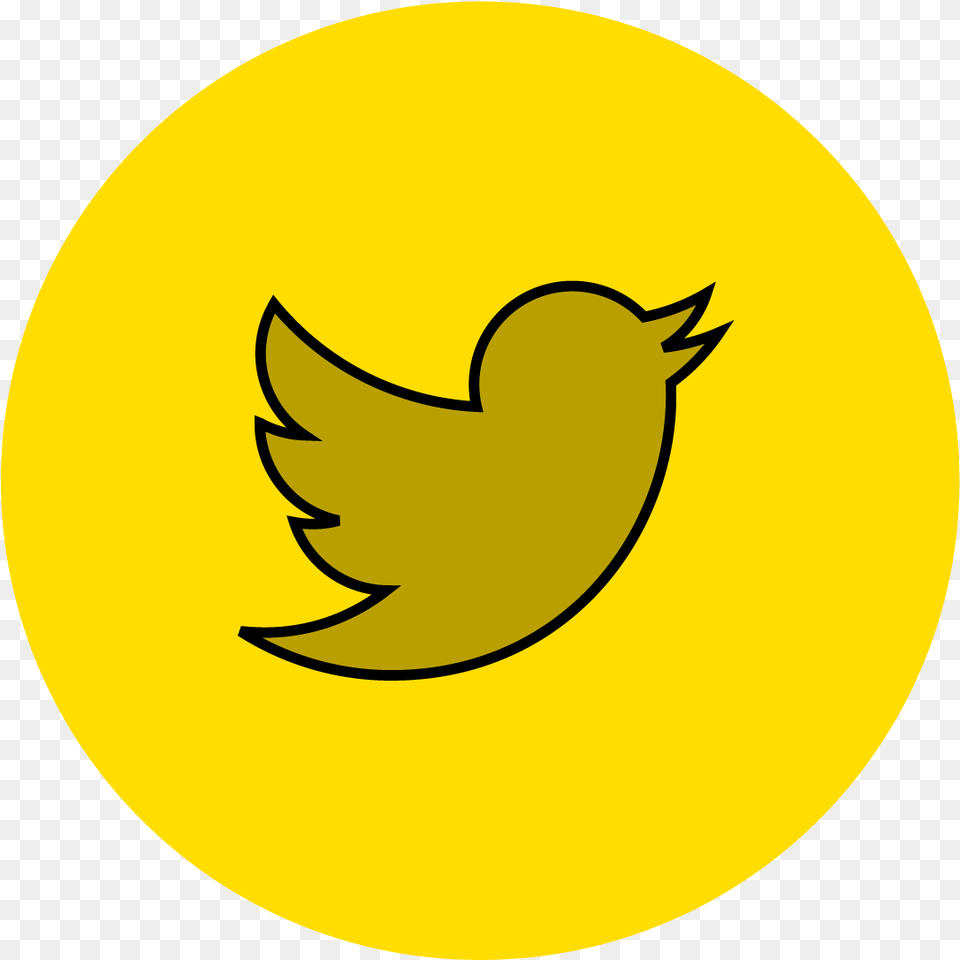 Yellow Umbrella Twitter Icon Outline, Logo, Nature, Astronomy, Moon Free Png
