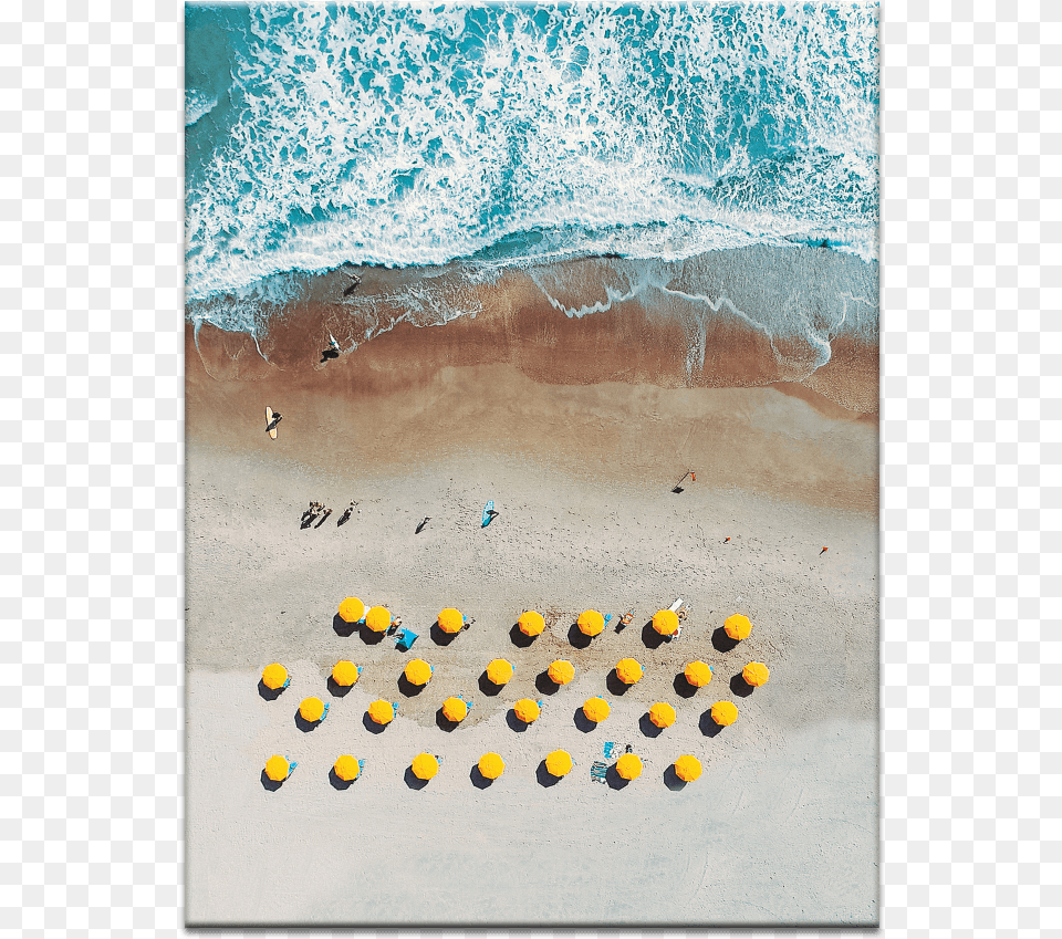 Yellow Umbrellas Love From Above Framed Wall Art Size 100 X, Water, Beach, Summer, Coast Png