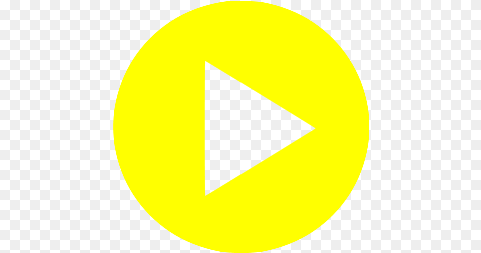 Yellow Video Play Icon Yellow Video Icons Parque Natural Do Sudoeste Alentejano E Costa Vicentina, Triangle, Astronomy, Moon, Nature Free Transparent Png