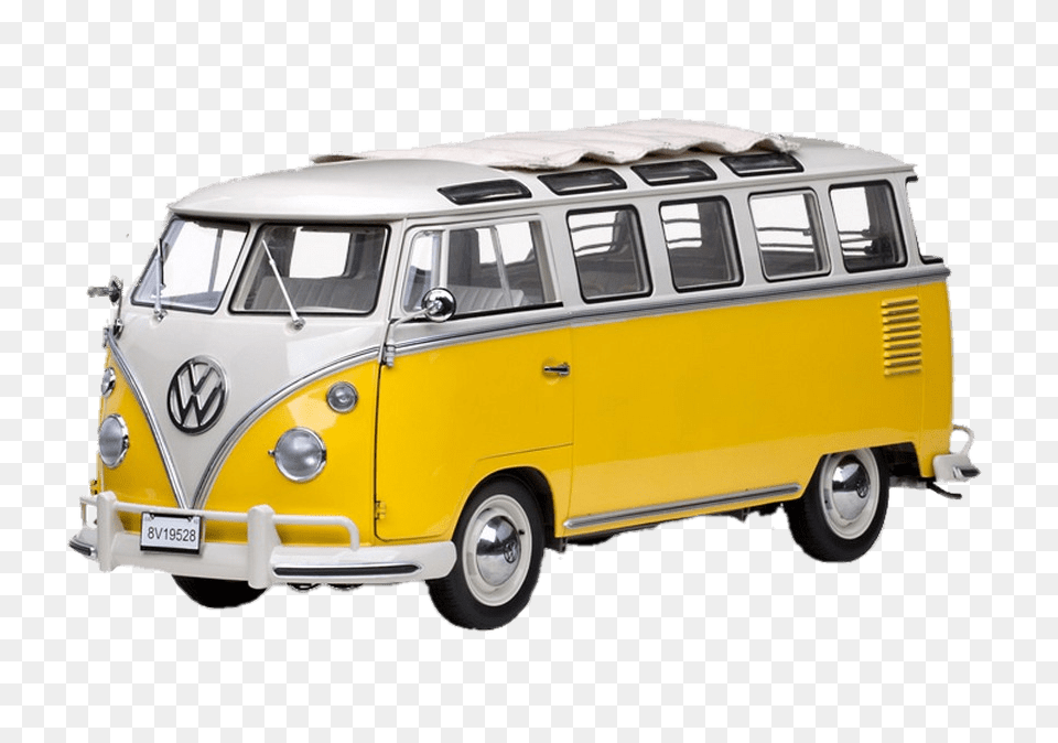 Yellow Volkswagen Camper Van, Caravan, Transportation, Vehicle, Car Free Transparent Png