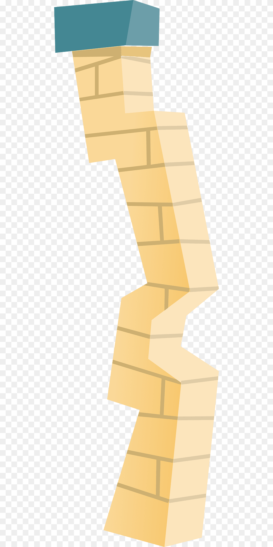 Yellow Wacky Chimney Clipart, Wood, Plywood, House, Housing Free Png