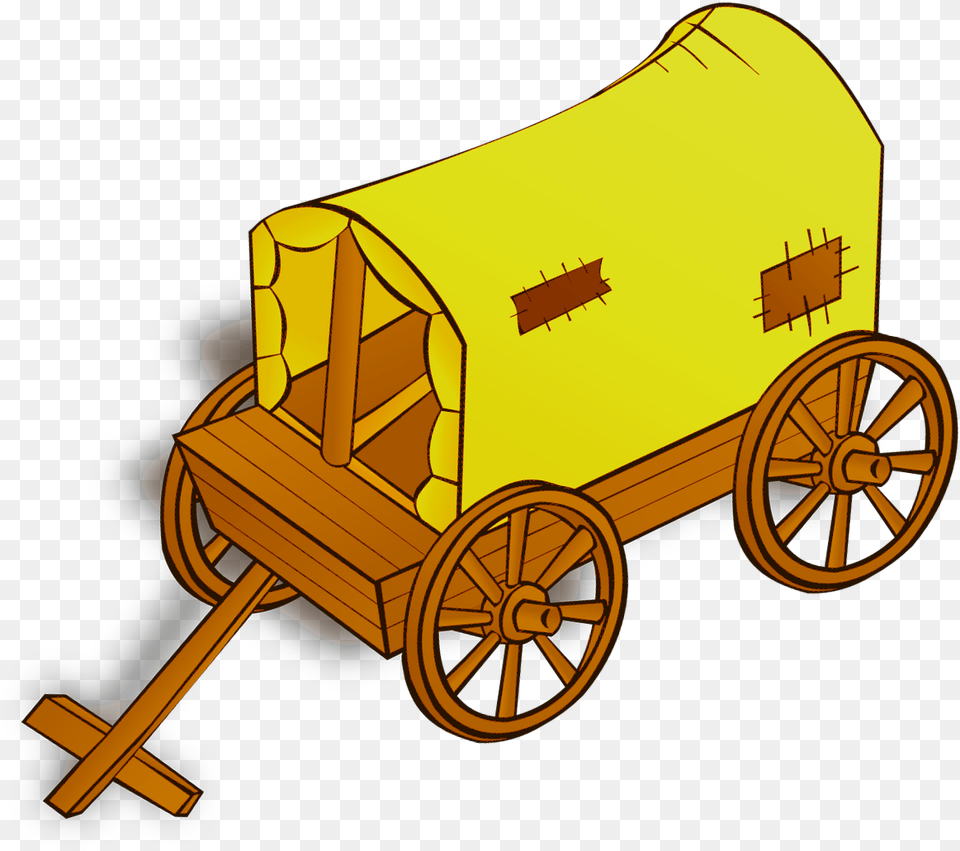 Yellow Wagon Industrial Outpost The Official News Source Caravan Clipart, Wheel, Vehicle, Transportation, Machine Free Png