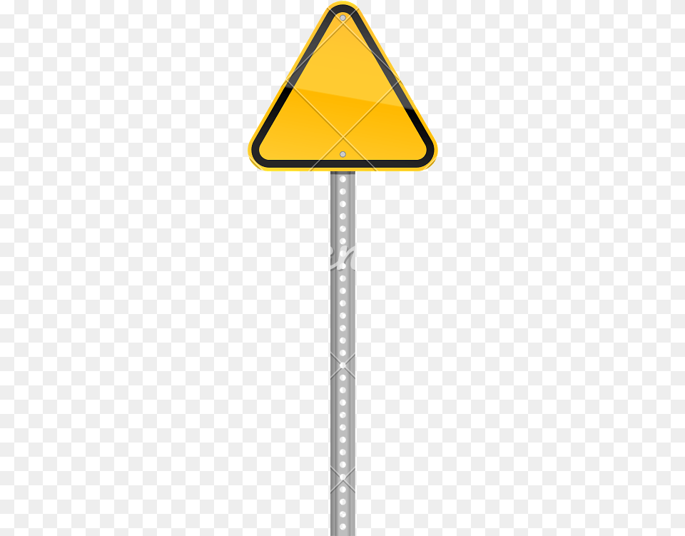 Yellow Warning Sign, Symbol, Cross, Road Sign, Bus Stop Free Transparent Png