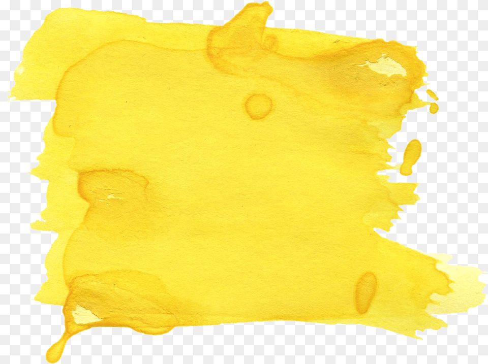Yellow Watercolor Brush Stroke Yellow Yellow Brush Stroke, Stain, Paper, Baby, Person Png Image