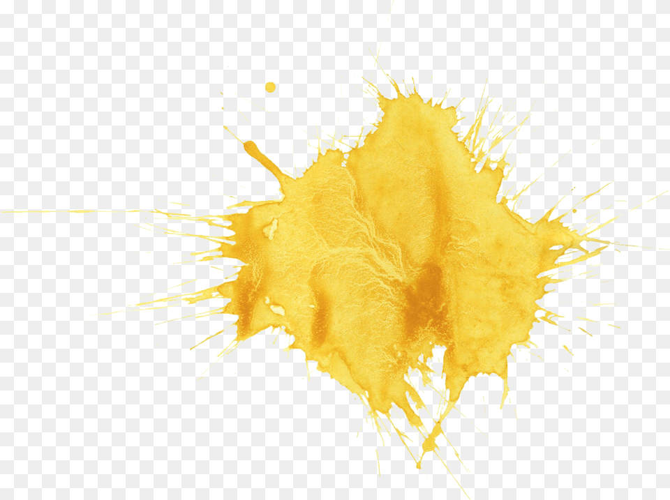 Yellow Watercolor Splatter Onlygfxcom Gold Watercolor Background, Plant, Pollen, Stain, Powder Png Image