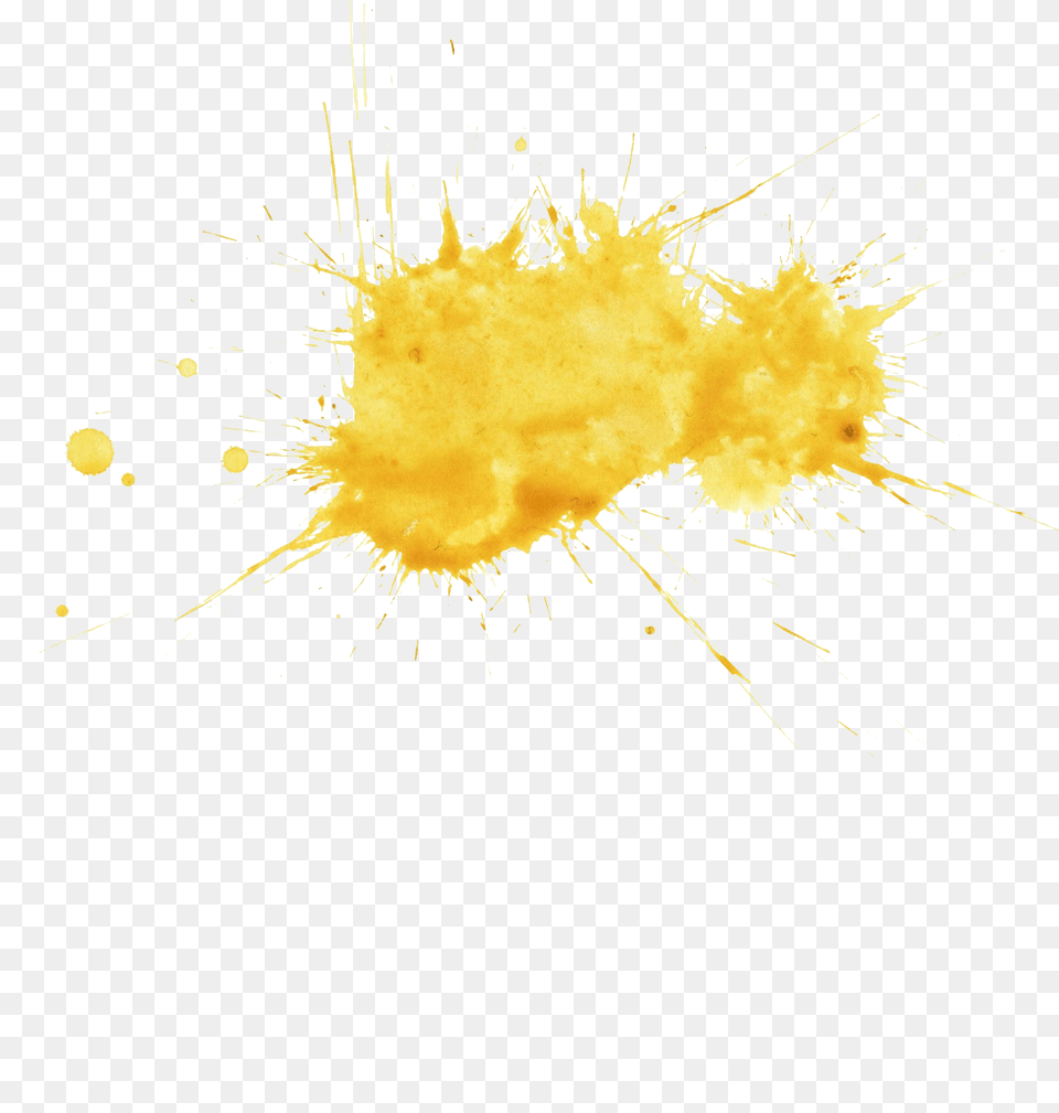 Yellow Watercolor Splatter Onlygfxcom Night, Flare, Light, Plant, Pollen Png