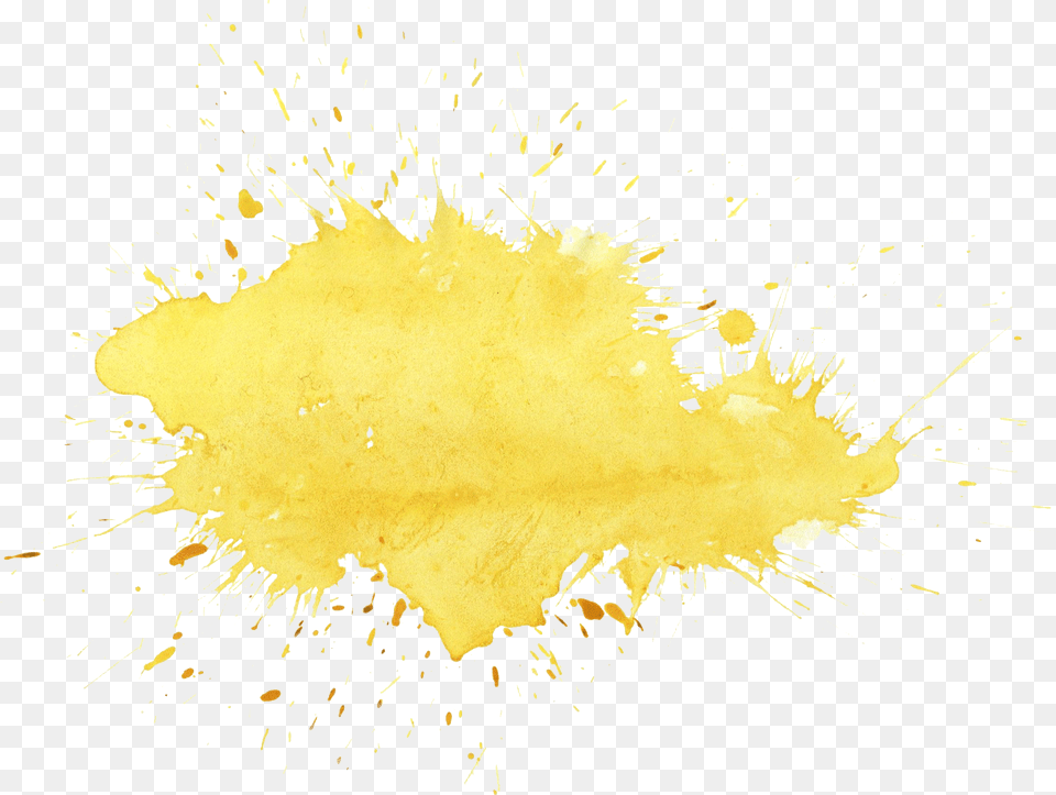 Yellow Watercolor Splatter Transparent Onlygfxcom Night, Leaf, Plant, Powder, Stain Png