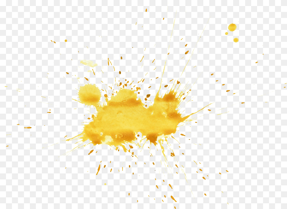 Yellow Watercolor Splatter Wallpaper, Flare, Light, Fireworks, Outdoors Free Png Download