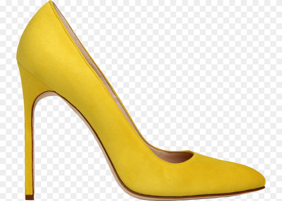 Yellow Women Shoe, Clothing, Footwear, High Heel Png