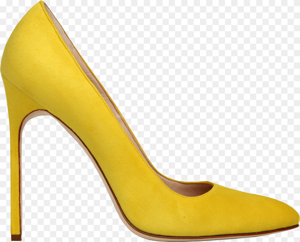Yellow Women Shoe Image Shoe, Clothing, Footwear, High Heel Png