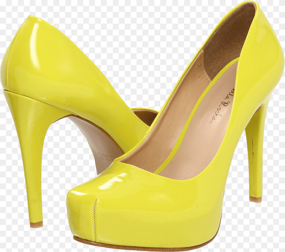 Yellow Women Shoes Image Shoes For Women, Clothing, Footwear, High Heel, Shoe Png