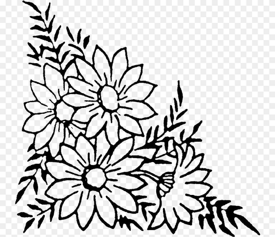 Yellow Yarn Clip Art Drawing Flower Corner Design, Gray Png Image