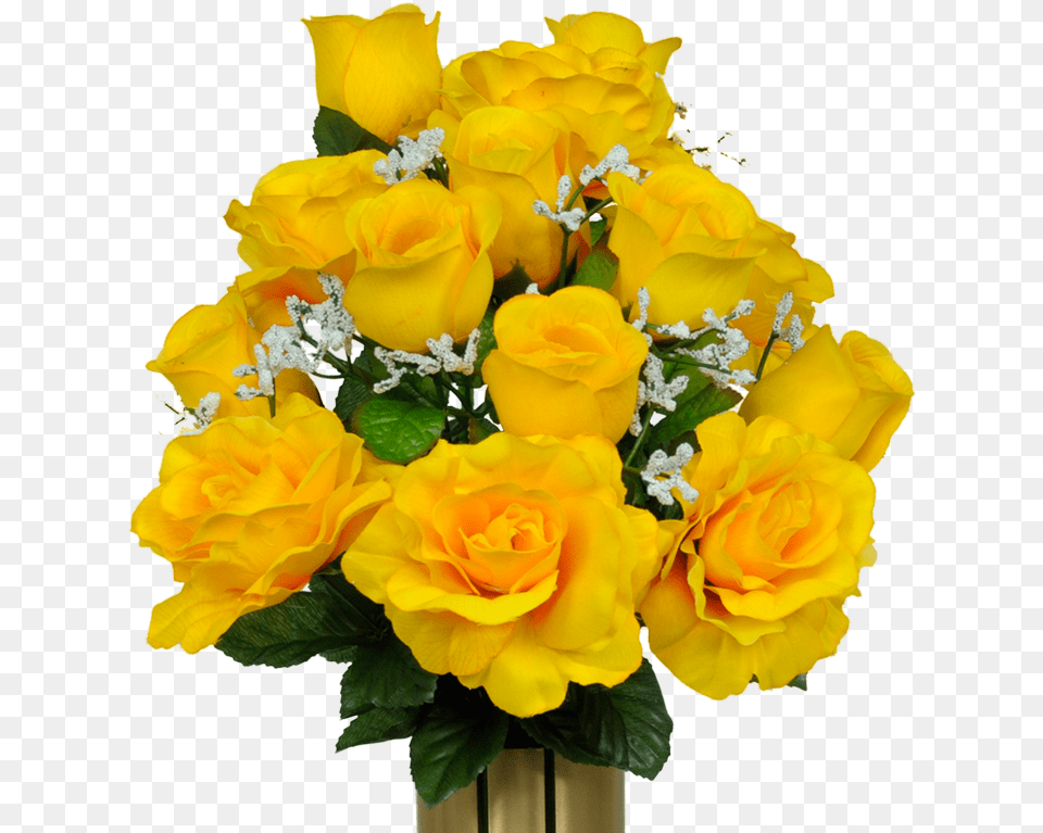 Yellow Yellow Rose Flower, Flower Arrangement, Flower Bouquet, Plant Free Transparent Png