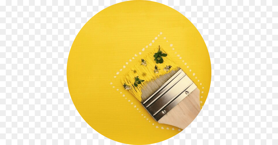 Yellow Yellowaesthetic Paint Paintbrush Freetoedit Aesthetics, Brush, Device, Tool, Ping Pong Free Png