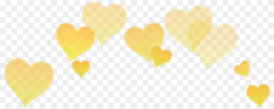 Yellow Yellowheart Heartcrown Snapchat Snapchatfilter Heart Crown Yellow, Symbol Free Png