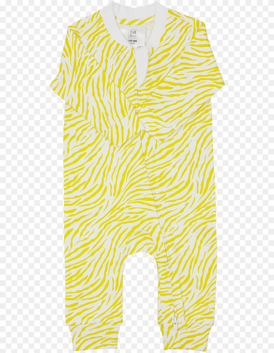 Yellow Zebra Print Onsie, Adult, Male, Man, Person Free Png Download