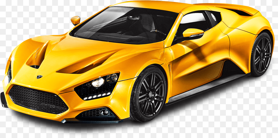 Yellow Zenvo St1 Car Zenvo St1, Alloy Wheel, Vehicle, Transportation, Tire Png Image