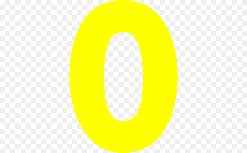 Yellow Zero Clip Art, Number, Symbol, Text Free Transparent Png