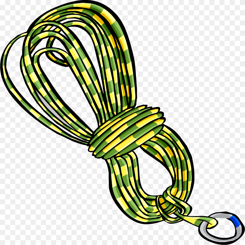 Yellowclimbingrope Clip Art Climbing Rope, Knot Free Png