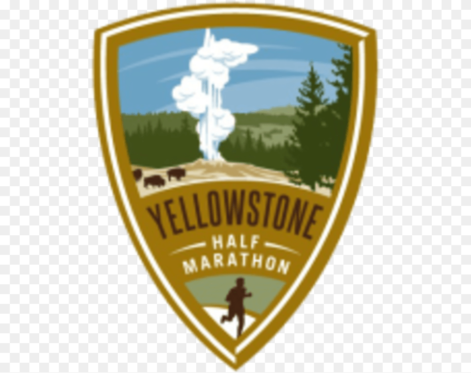 Yellowstone Half Marathon, Logo, Adult, Male, Man Free Png Download