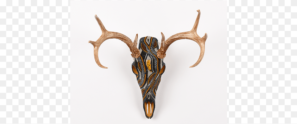 Yellowstone Whitetail Deer Beaded Skull Art Deer Skull Art, Antler Png