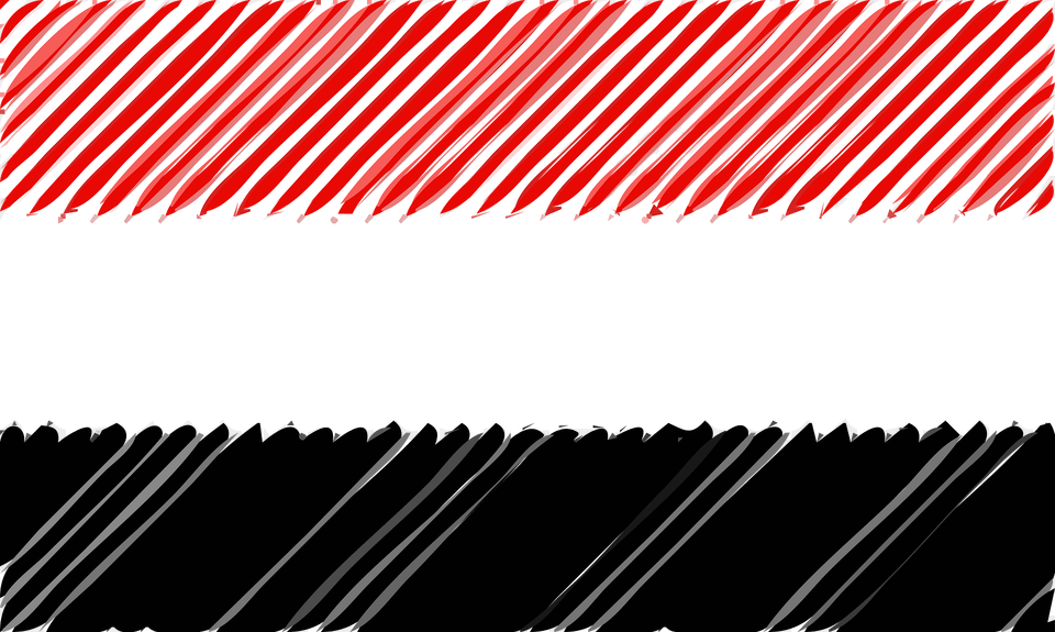 Yemen Flag Linear Clipart, Accessories, Tie, Formal Wear, Art Png