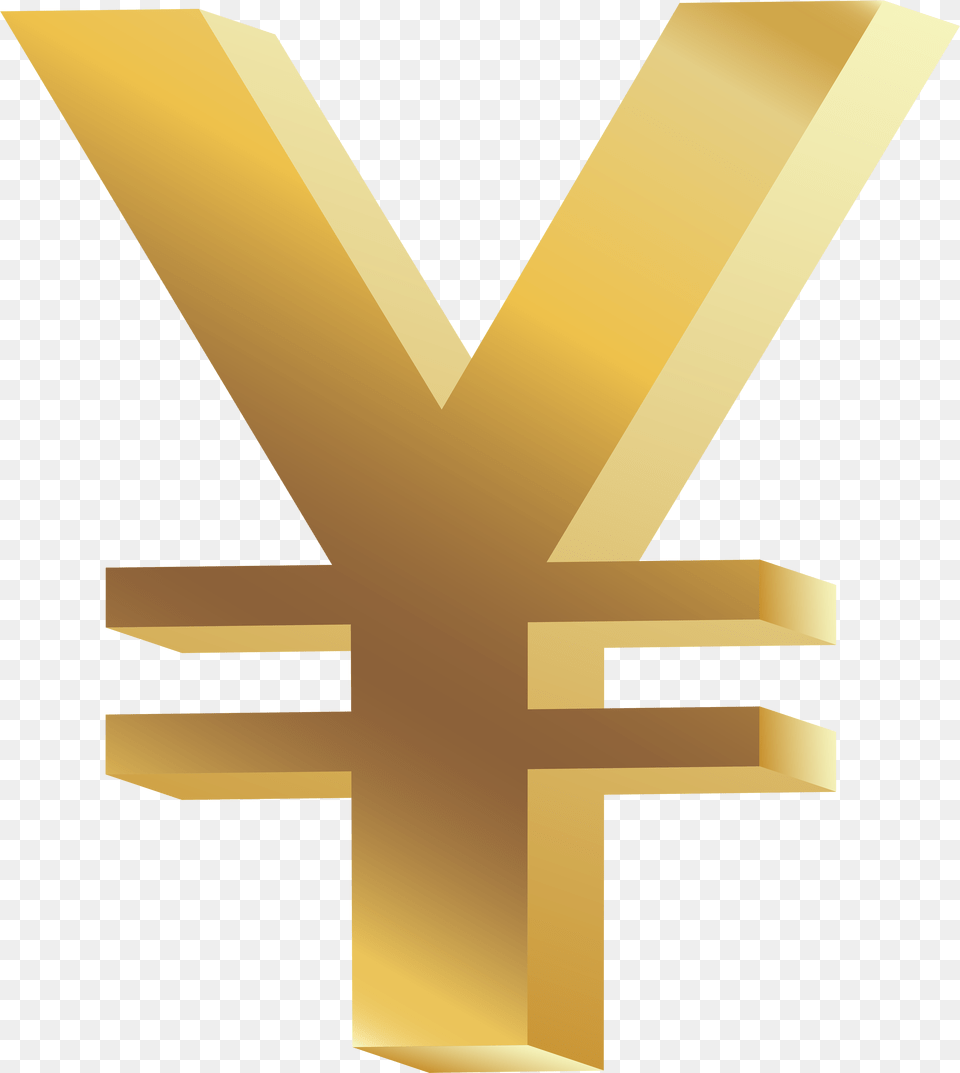 Yen Symbol Clip Art Yen Symbol Transparent Background, Cross, Gold Png
