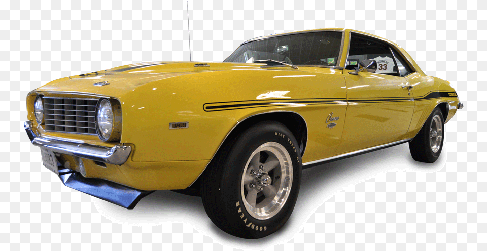Yenko Camaro C Old Yellow Car, Alloy Wheel, Vehicle, Transportation, Tire Free Png Download