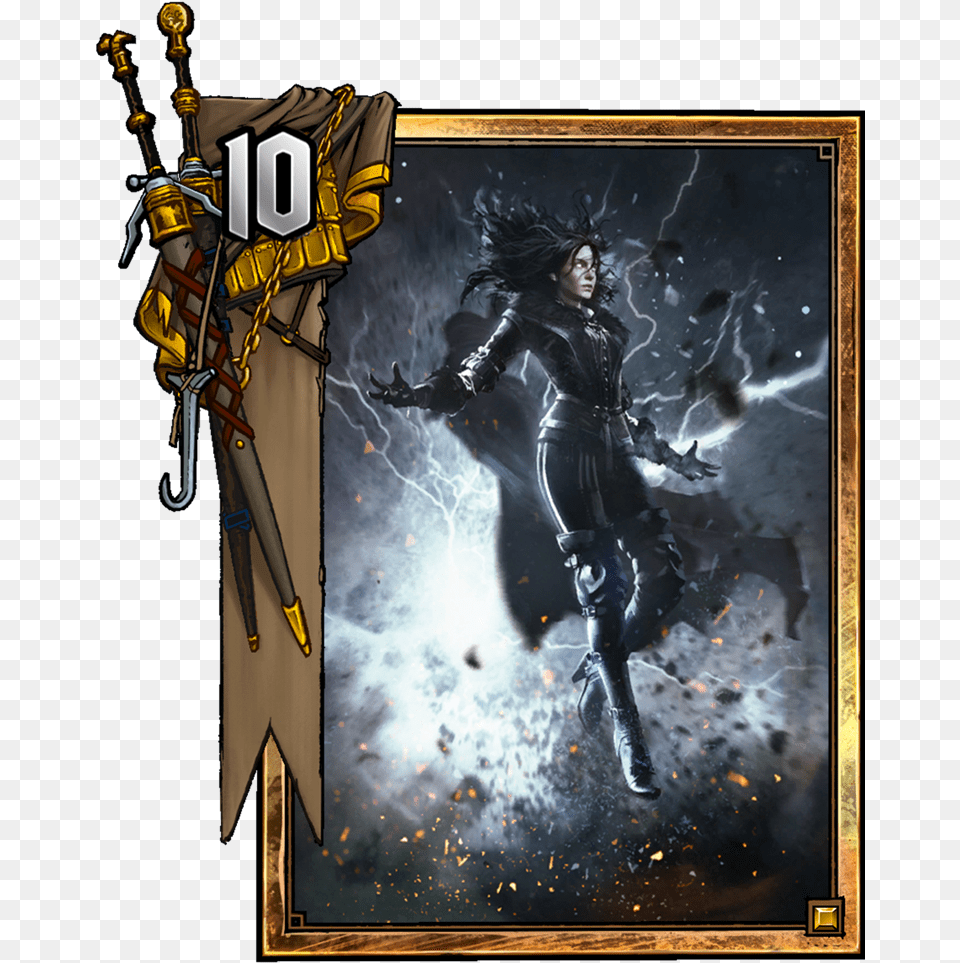 Yennefer Conjurer Ciri Card Gwent, Adult, Book, Comics, Female Png Image