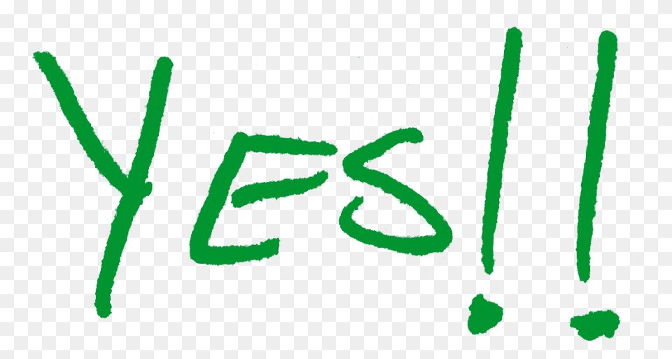 Yes, Handwriting, Text, Signature Free Transparent Png