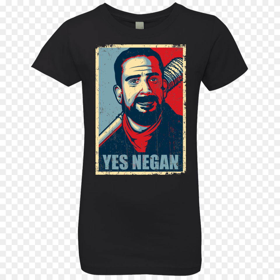 Yes Negan Girls Premium T Shirt Pop Up Tee, Clothing, T-shirt, Adult, Male Free Png Download