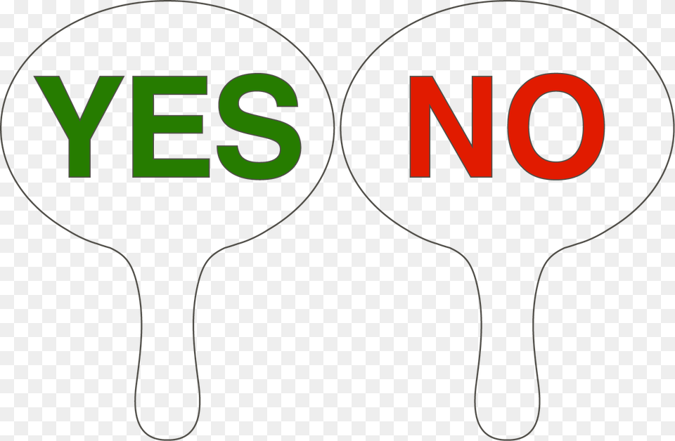 Yes Or No Feedback, Cutlery, Spoon, Racket Png Image