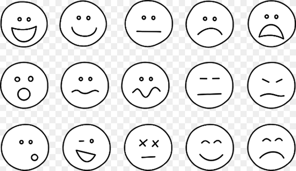 Yes Please Small Happy Face Clipart Black And White, Number, Symbol, Text, Head Png
